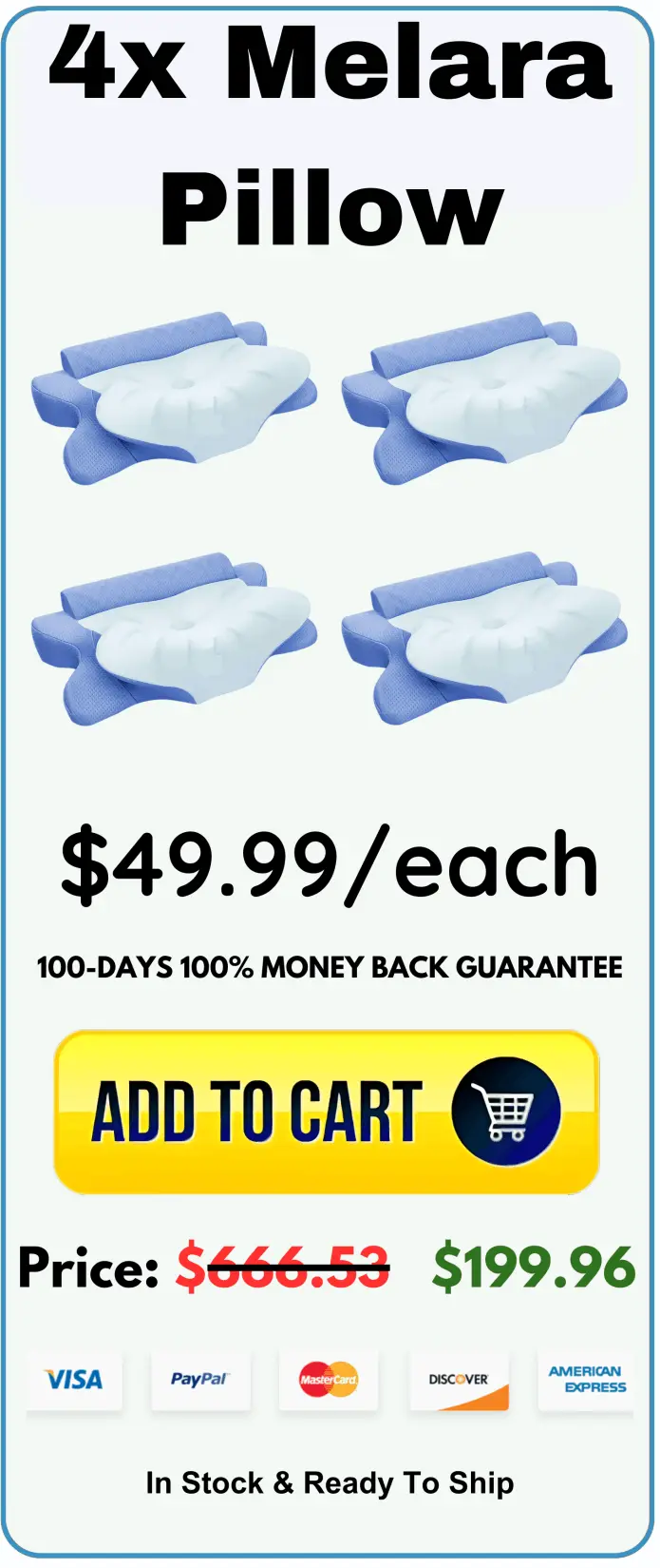 Melara Pillow offer package price 